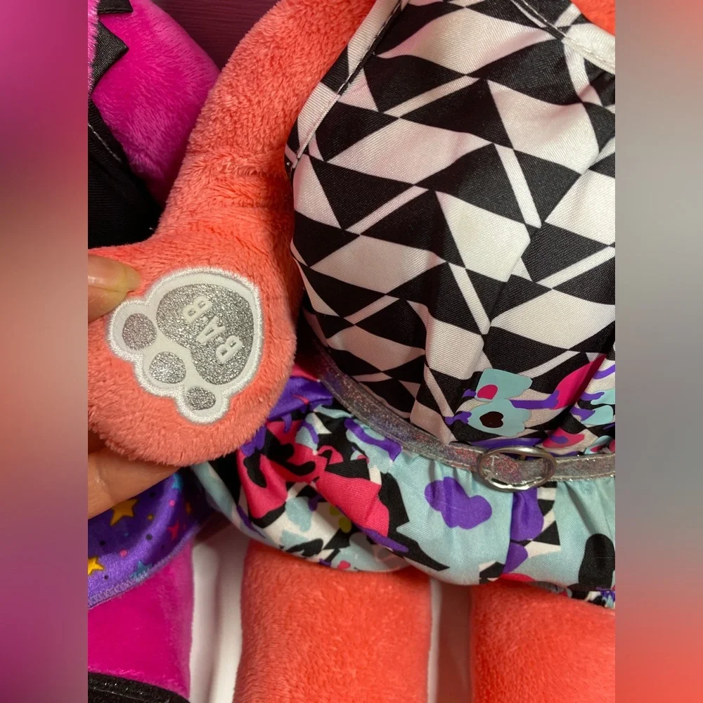 20" Build A Bear Honey Girl Risa Pink & Misha Rock Stars Singing Plushes BAB - Picture 12 of 13